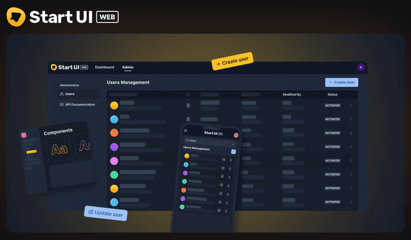 Starteur de projet Start UI